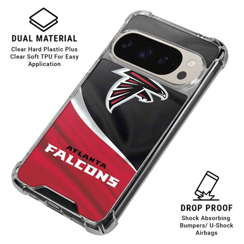 NFL Atlanta Falcons Pixel 9/9 Pro Clear Case